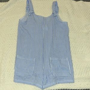 Blue stripped romper